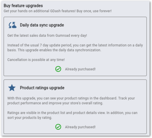 Subscriptions plans comparison in GDash - Better Gumroad Dashboard Subscriptions plans comparison in GDash - Better Gumroad Dashboard
